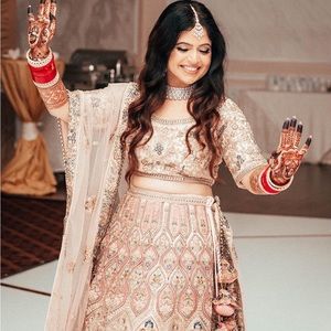 Baby Pink Wedding Lehenga